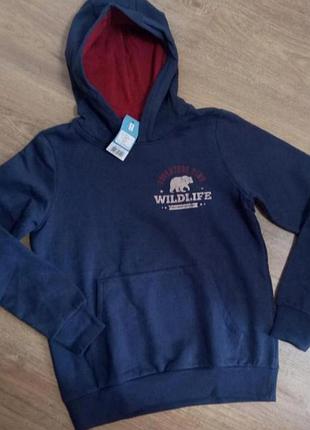 Теплая кофта худи на флисе