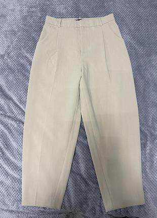 Бежеві брюки zara