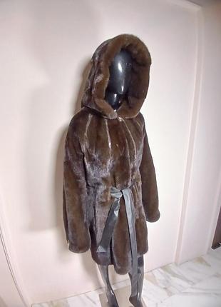 Летающая мышь с капюшоном из натурального меха аукционной норки в наличии