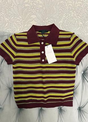 Нове трикотажне поло zara, артикул 9598/032/104, розмір s