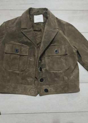 Куртка жакет натуральний замш раз м, л