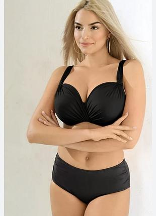 Шикарний верх 80g купальника великі груди чорний бюстгальтер