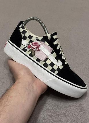 Vans platform rose checkered 38.5см 24-24.5см кеди жіночі оригінал