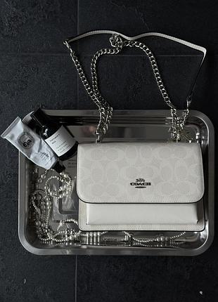 Жіноча сумка coach pr6637 біла