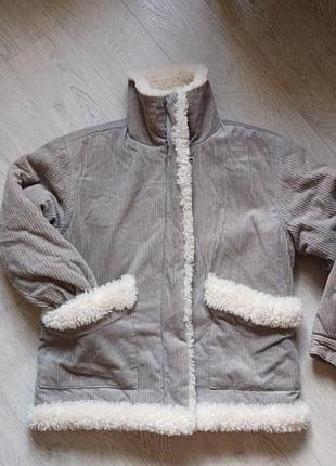 🐻 уютная находка для вашей осени/ зимы! вельветовая куртка-topshop на меху! 🐻

​