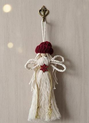 Макраме / кукла макраме / макраме ангел / игрушка на елку