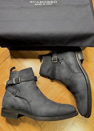 Черевики scarosso fedra nera jodhpur / нубук / vibram / eu 38