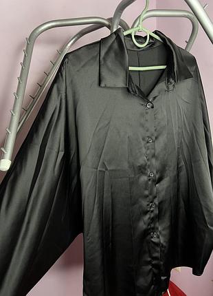 Чорна сорочка «l&s»🖤