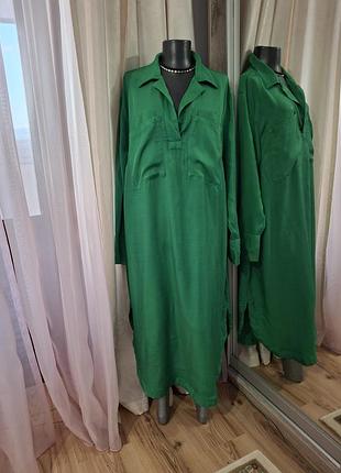 Струящееся платье 👗 рубашка большого размера