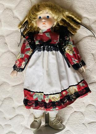 Кукла фарфоровая коллекционная винтажная