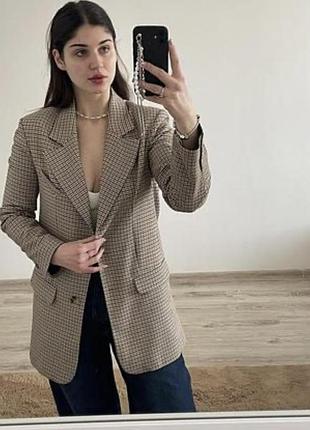 Піджак в клітинку н&м