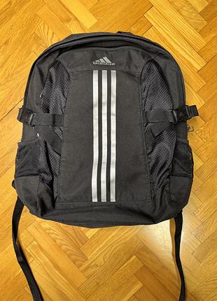 Adidas performance чорний рюкзак (2 відділення)