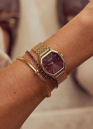 Годинник burker julia gold burgundy