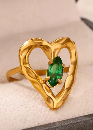 Кольцо сердце нержавеющая сталь stainless steel