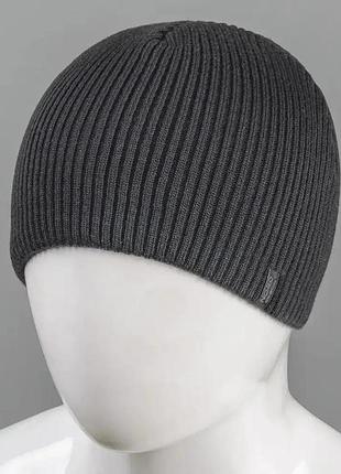 Чоловіча шапка на флісі "low" сіра