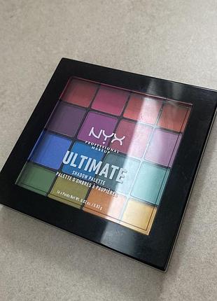 Палетка тіней nyx ultimate 16 кольорів