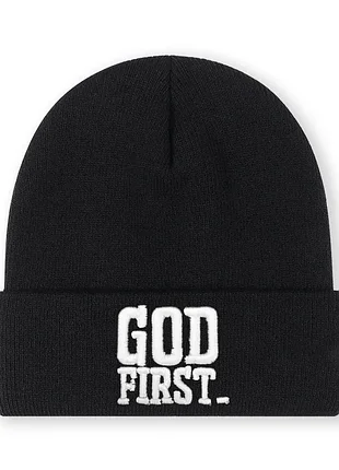 Мужская / женская / унисекс зимняя шапка god first