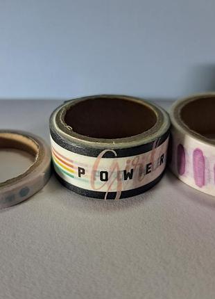 Скотч для скрапбукінгу; прозорі стікери