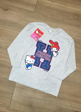 Реглан, кофта, лонгслив hello kitty на 8-9 лет