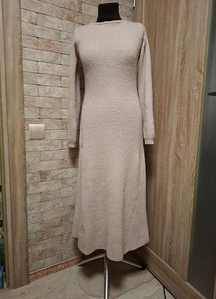 Вязаное тёплое платье 👗