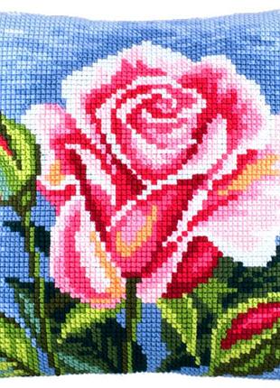 Подушка роза, набор для вышивки, волшебница z-31
