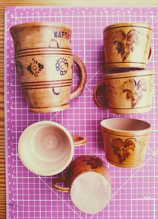 Деревянная стопка чашка карпаты и мини набор декор 5 штук