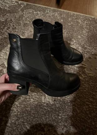 Ботинки зимові шкіряні, челсі