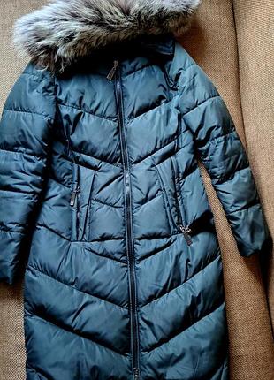 Куртка удлиненная зимняя женская