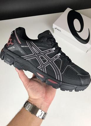Утепленные мужские кроссовки asics gel-kahana 8 termo black ассикс черного цвета термо