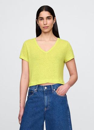 Женская однотонная футболка gap