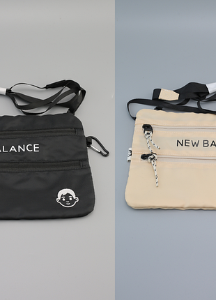 Сумка new balance черная / бежевая