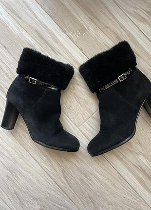 Замшевые сапоги