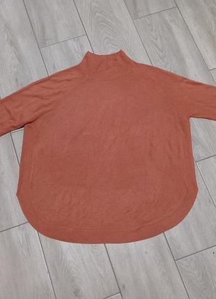Свитер оверсайз m&amp;s, оранжево-коралловый, размер l