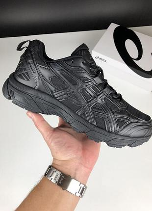 Утепленные мужские кроссовки asics gel-nunobiki termo black ассикс черного цвета термо