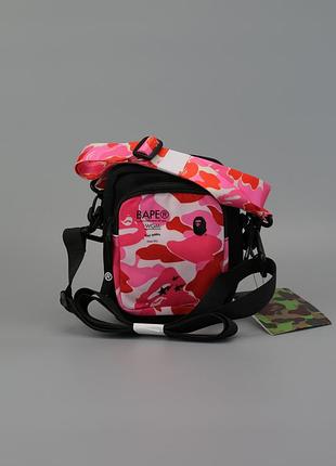 Барсетка bape рожева