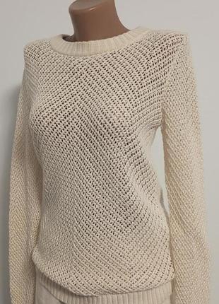 Ажурный свитер коттон 100%