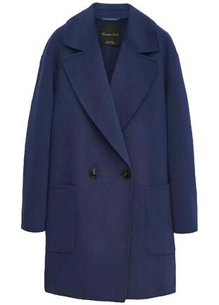 Пальто з шерсті та кашеміру massimo dutti