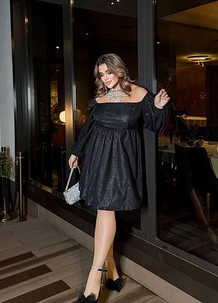 Красива міні сукня батал чорна міні сукня батал маленька чорна сукня батал