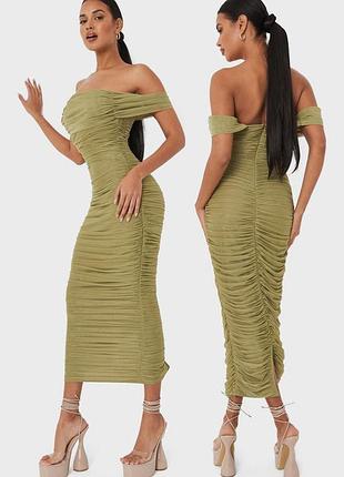 Распродажа платье missguided миди с эффектом падших ким кардашьян