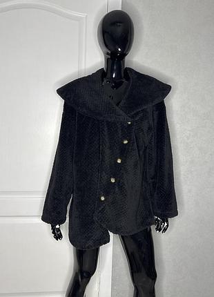 Плюшевий кардиган кофта на ґудзиках shein, xxxl