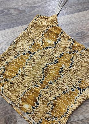 Майка топ имитация змеиной кожи