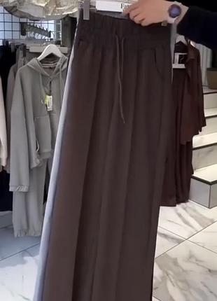 Штани широкі на флісі