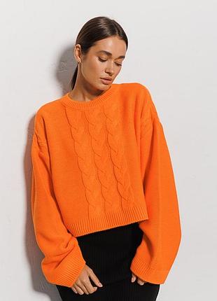 Светр оверсайз, колір помаранчевий, новий