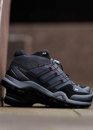 Р.41-46 кросівки з хутром adidas terrex fast r mid gore-tex ad116