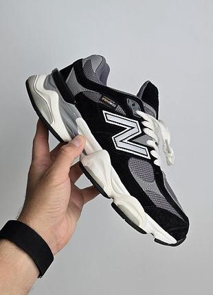 Утепленные мужские кроссовки new balance 9060 termo black grey 1950 балланс черного с серым цветов термо