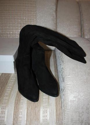 Новые замшевые женские деми сапоги, 39 размер