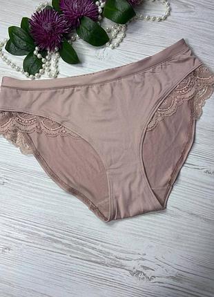 Трусики из микрофибры декорированы кружевом от британского бренда george размер 12💝