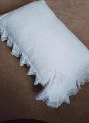 Подушка 50/70 с наволочкой хлопок