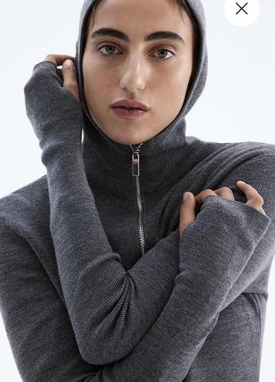 Лонгслів з капюшоном h&m