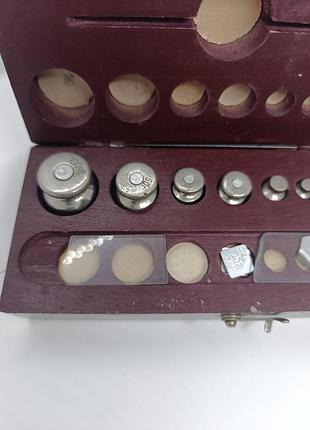 Корейский набор гирок для весов контрольные весы г-2-210 ссср гирка советская гиря для вечера эталонное гирьки 0.2 г до 100 грамм гирка